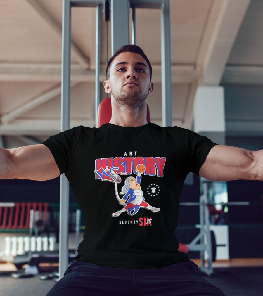 Ben Frankjumpman Art History Seventy Sixers T-Shirt