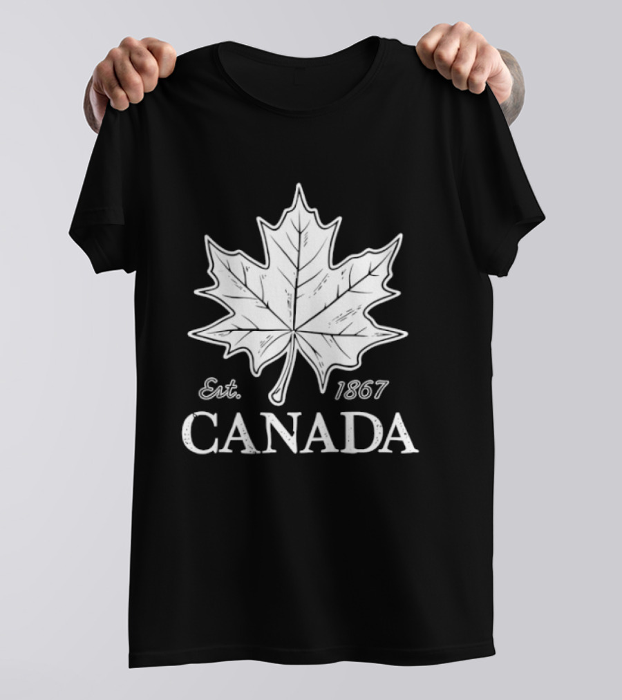 Canada Maple Leaf Est 1867 Canadian Pride T-Shirt