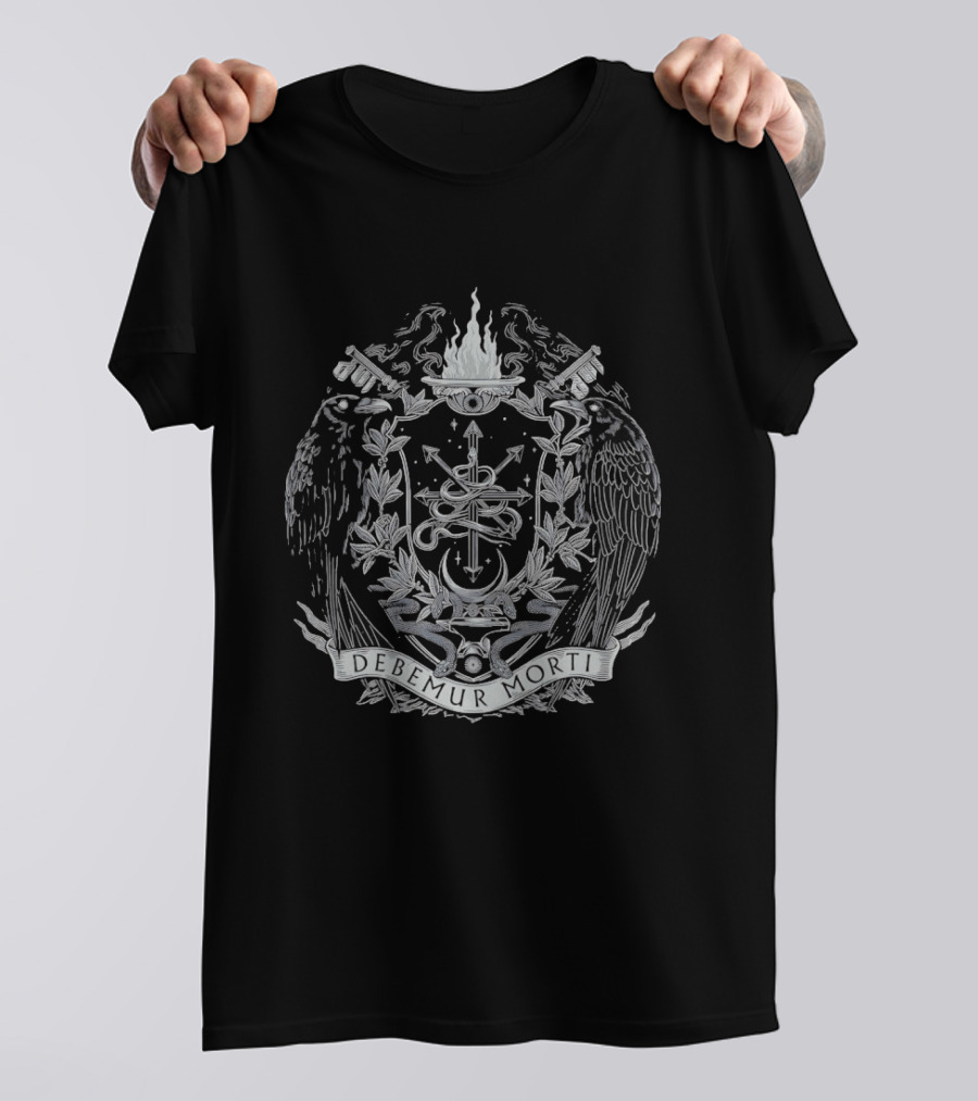 Debemur Morti Crest Ravens Snake Fire T-Shirt
