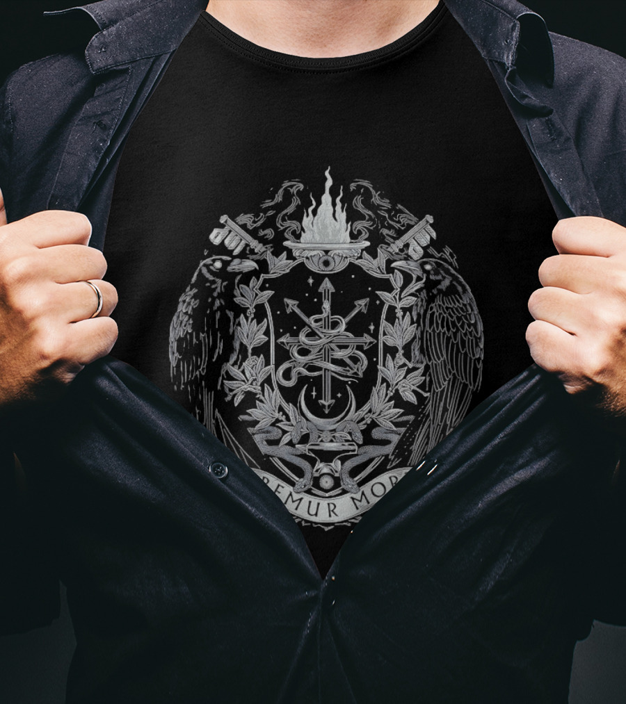 Debemur Morti Crest Ravens Snake Fire T-Shirt