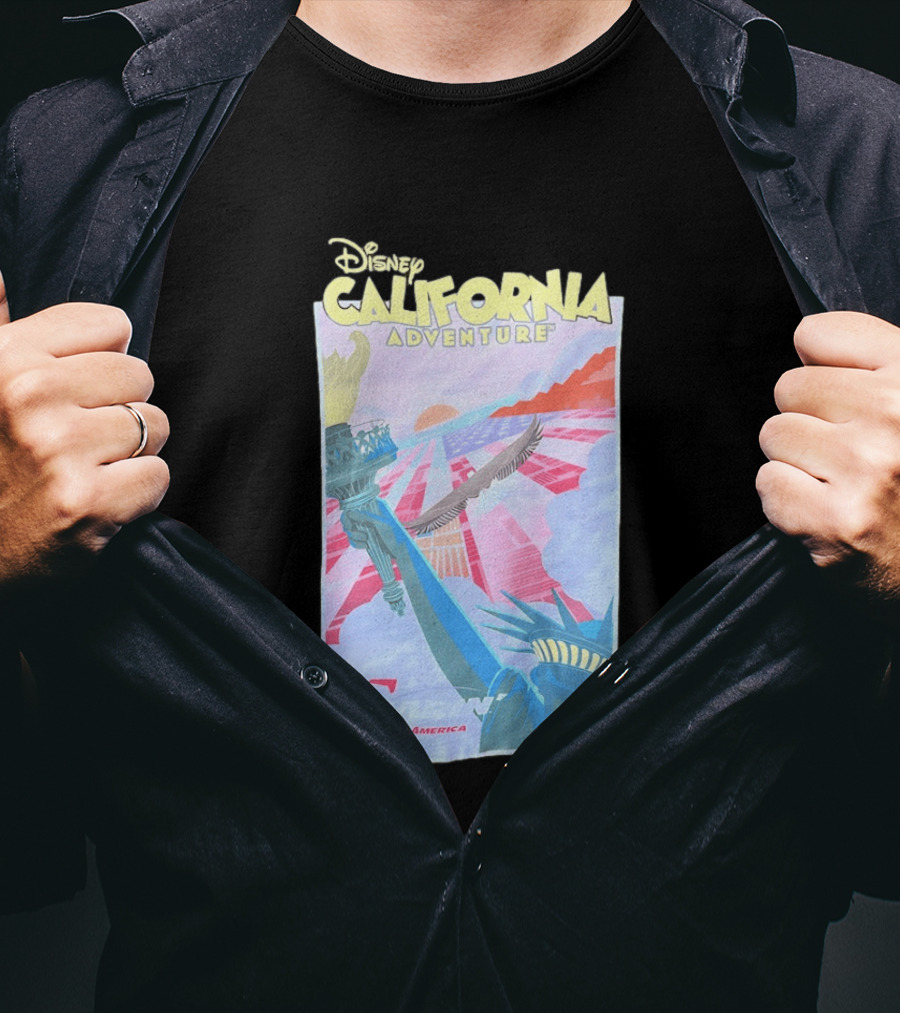 Disney California Adventure Park Soarin' Across America Liberty Eagle T-Shirt
