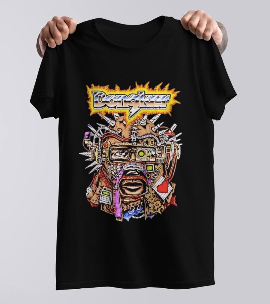 Dongkey Cybernetic Mask Cyberpunk Futuristic Headgear T-Shirt