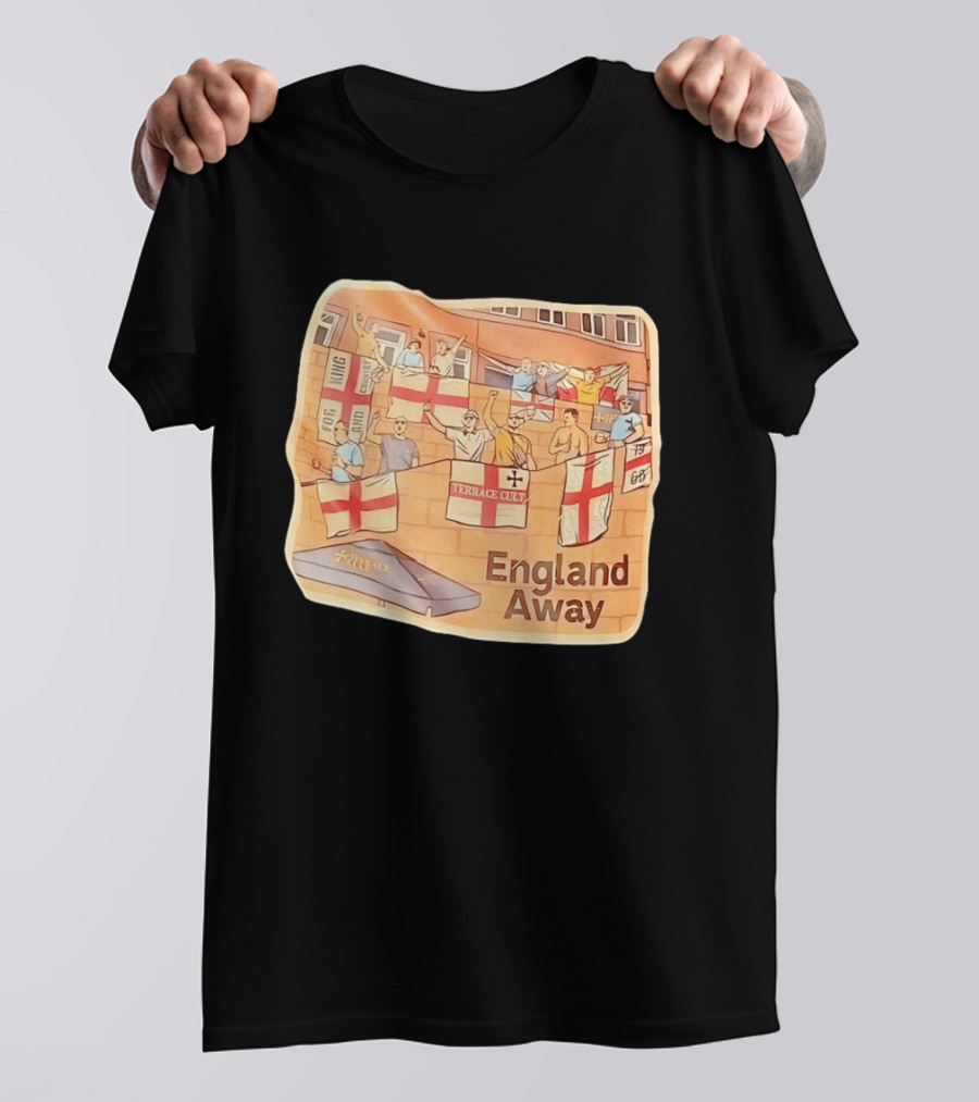 England Away Terrace Cult For King And Country Flag T-Shirt