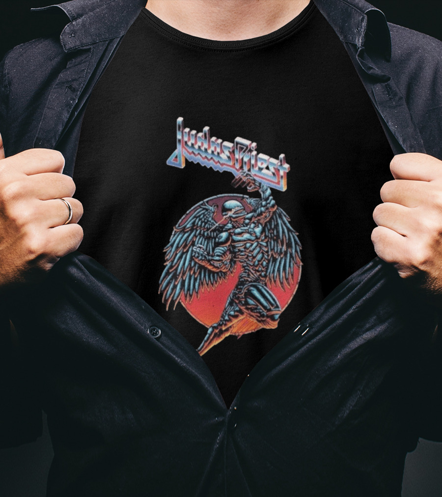 Judas Priest Redeemer Angel Wings Iconic Band T-Shirt