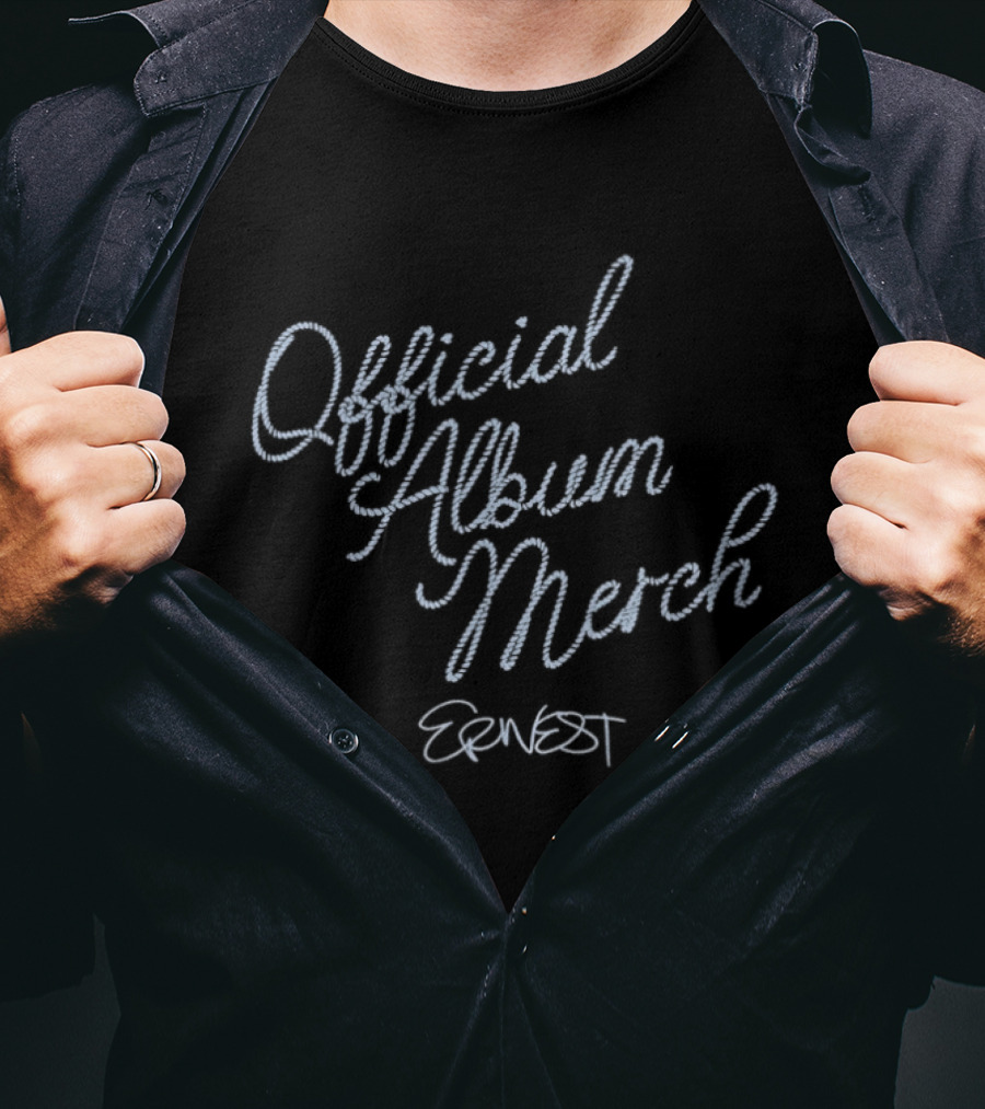 Official Album Merch Ernest Rope Font T-Shirt