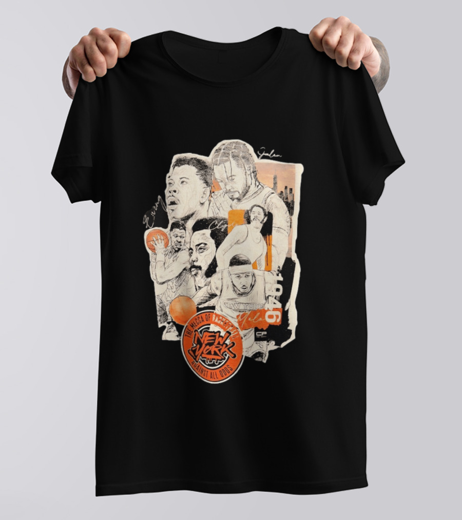 Ewing Jalen Clyde Melo New York Knicks The Mecca Of Basketball 1946 Against All Odds T-Shirt