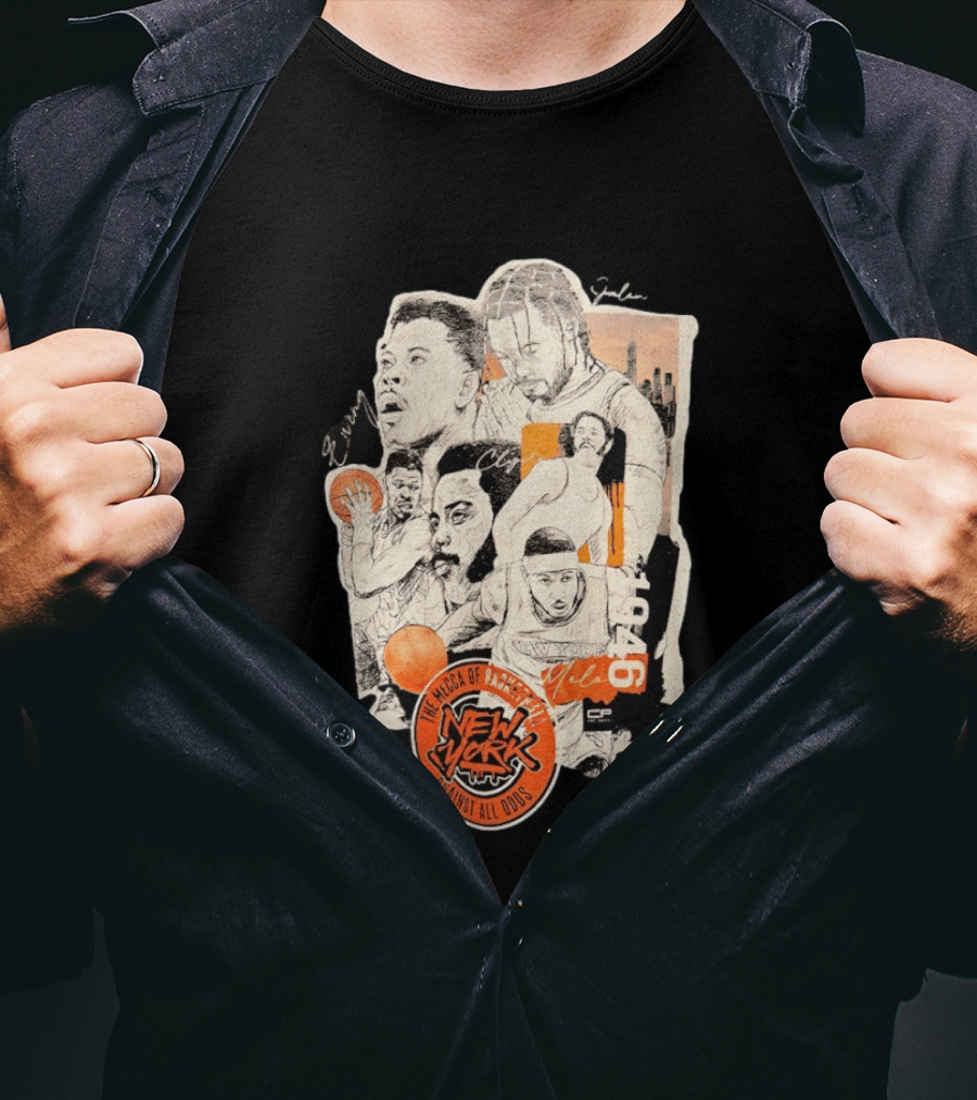 Ewing Jalen Clyde Melo New York Knicks The Mecca Of Basketball 1946 Against All Odds T-Shirt