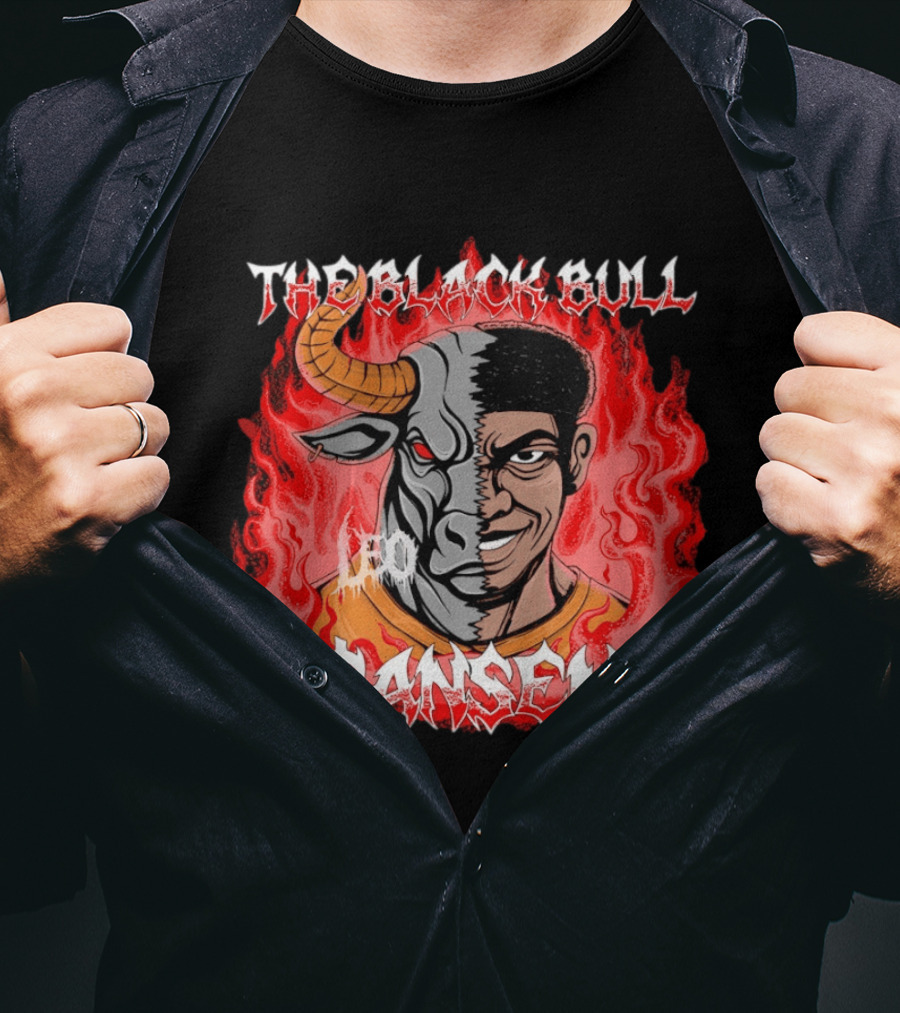 Leo Sansem The Black Bull Flaming Duality T-Shirt