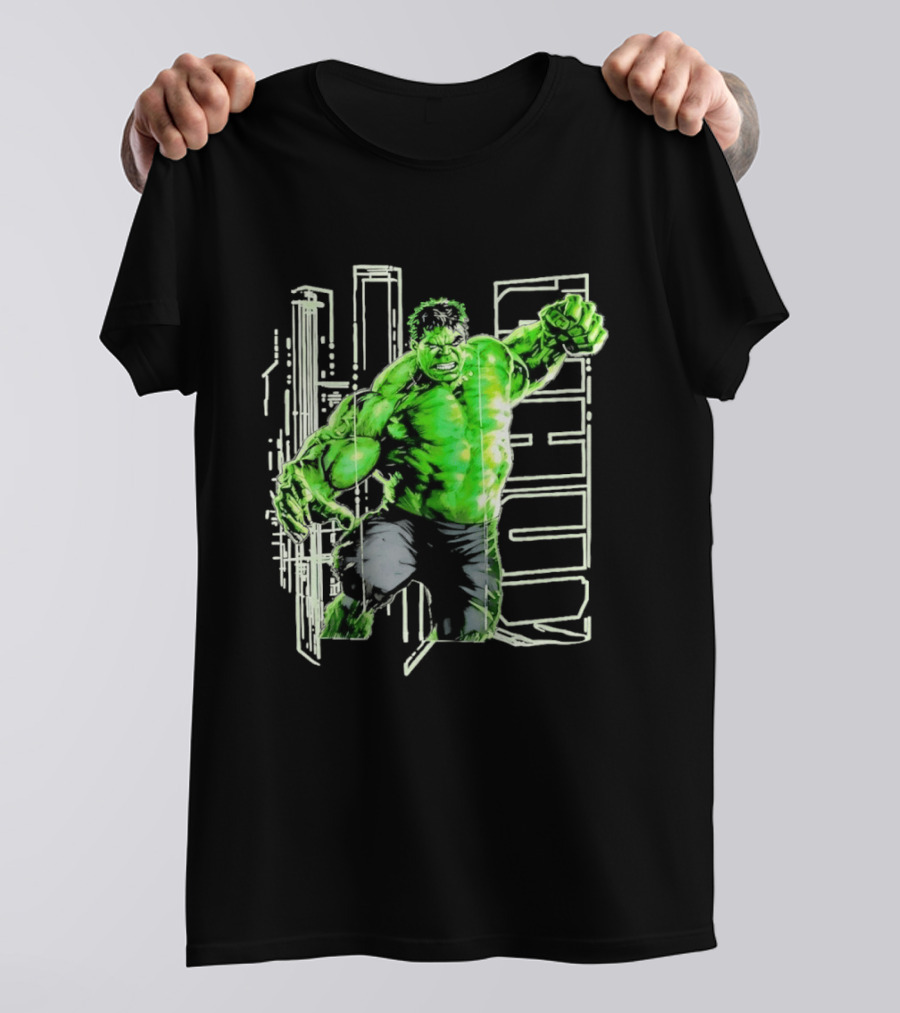 Marvel Hulk Glow Gamma Smash Action T-Shirt