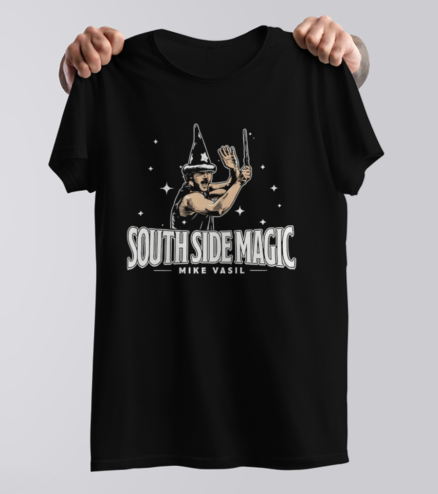 South Side Magic Mike Vasil Wizard Wand T-Shirt