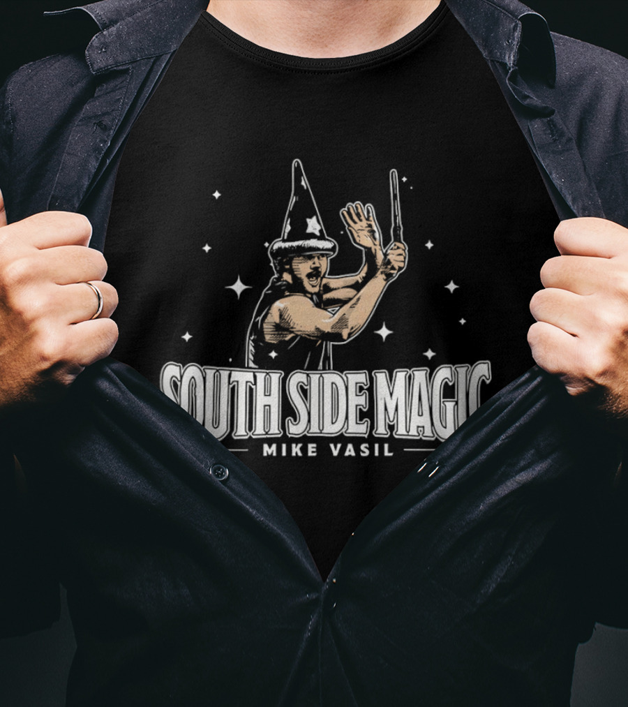 South Side Magic Mike Vasil Wizard Wand T-Shirt