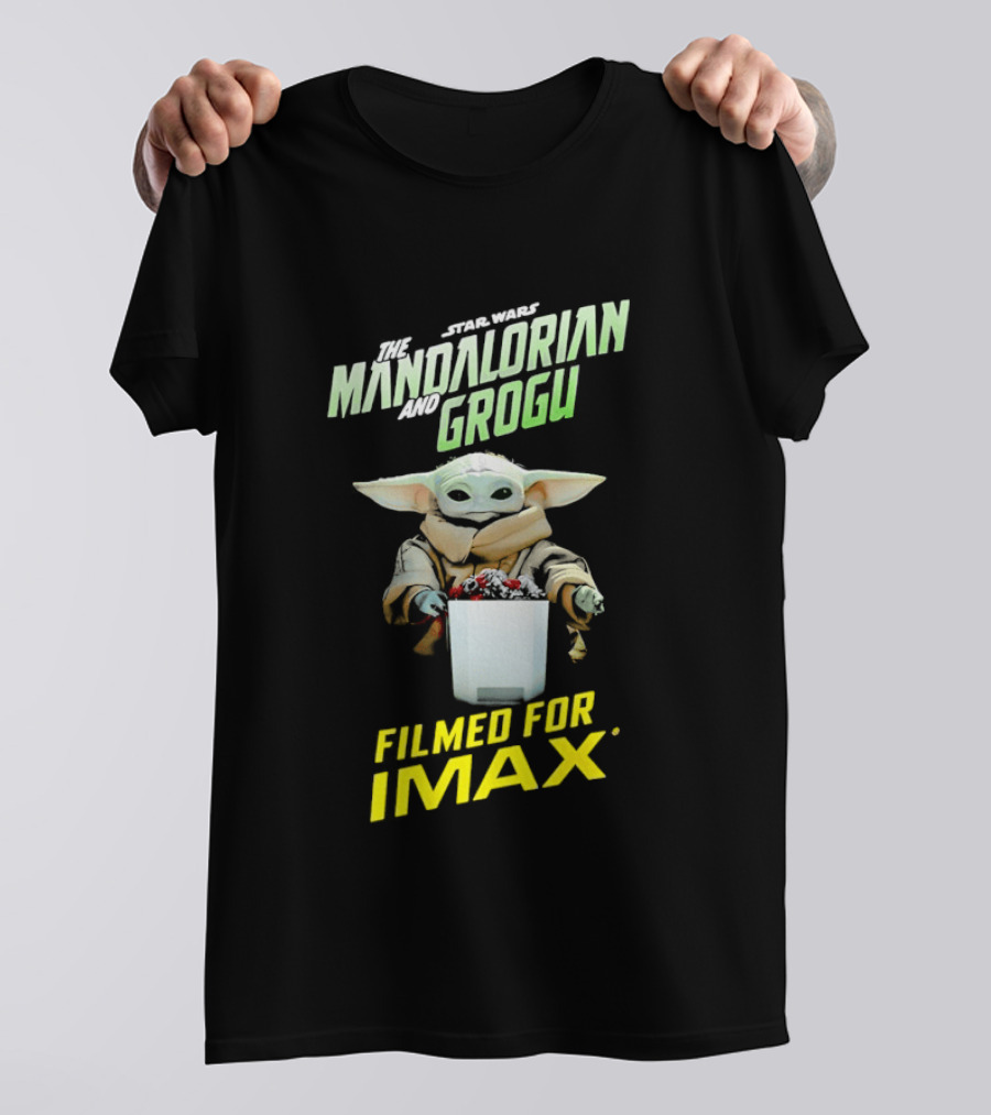 The Mandalorian And Grogu Filmed For IMAX Bucket Scene T-Shirt
