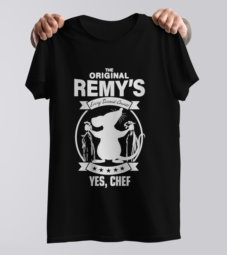 The Original Remy's Every Second Counts Yes Chef Rat T-Shirt