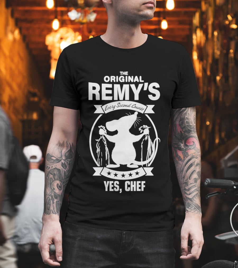 The Original Remy's Every Second Counts Yes Chef Rat T-Shirt