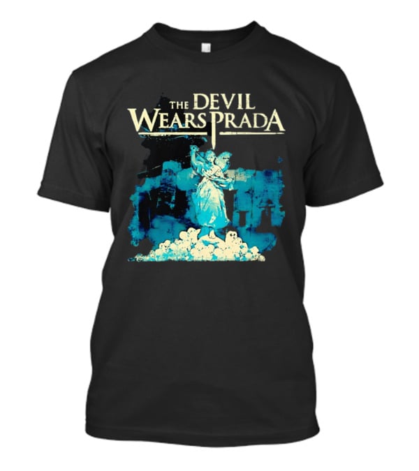 The Devil Wears Prada Angel Figure With Skull Pile T-Shirt