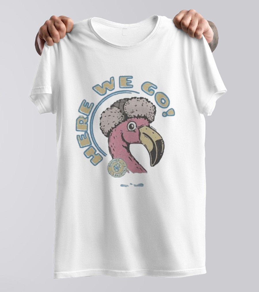 Here We Go Flamingo AJR Brothers Pink Bird Winter Hat T-Shirt