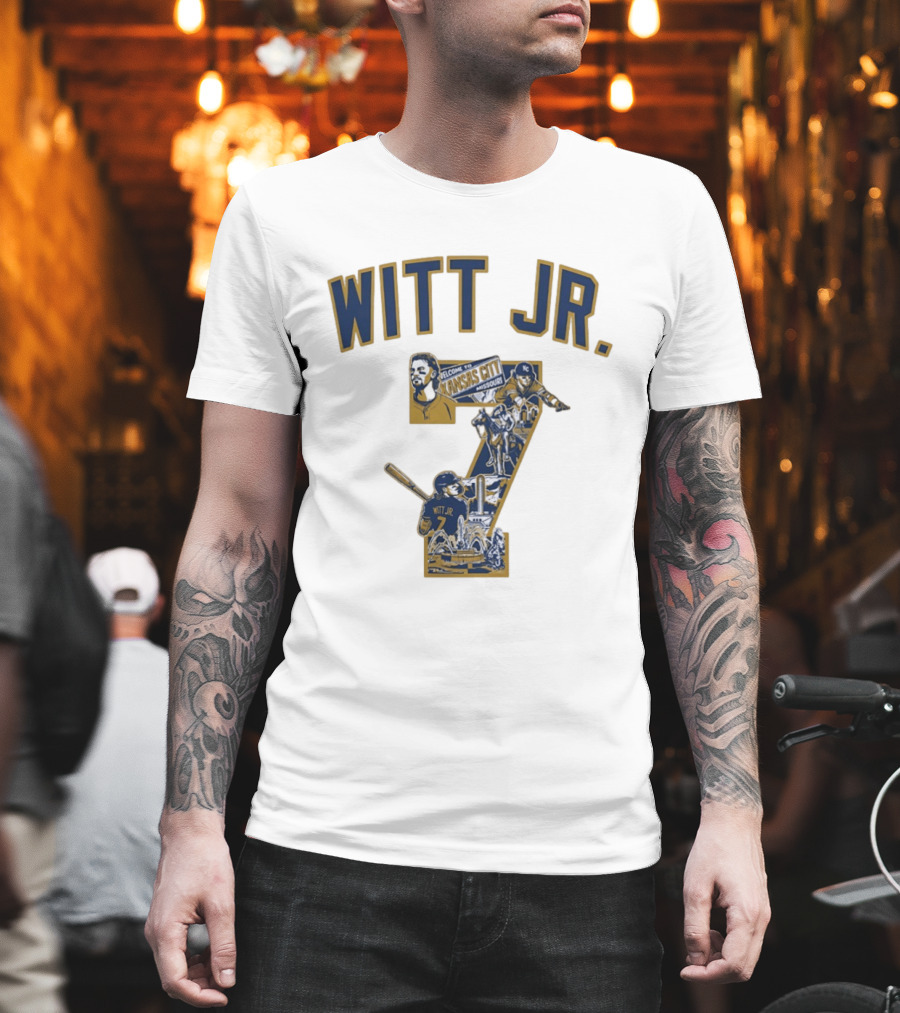 Witt Jr. Kansas City Welcome Missouri Royals MLB Number 7 T-Shirt