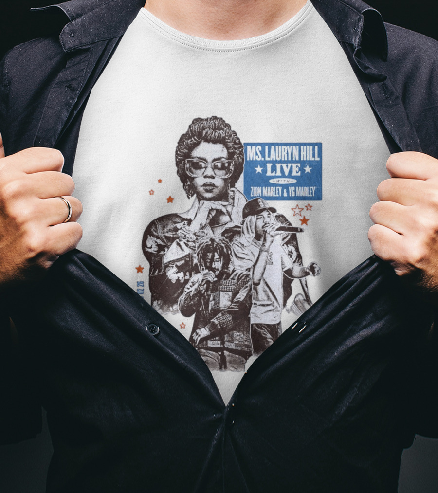 Ms Lauryn Hill Live Zion Marley YG Marley Canary Islands February 2026 T-Shirt