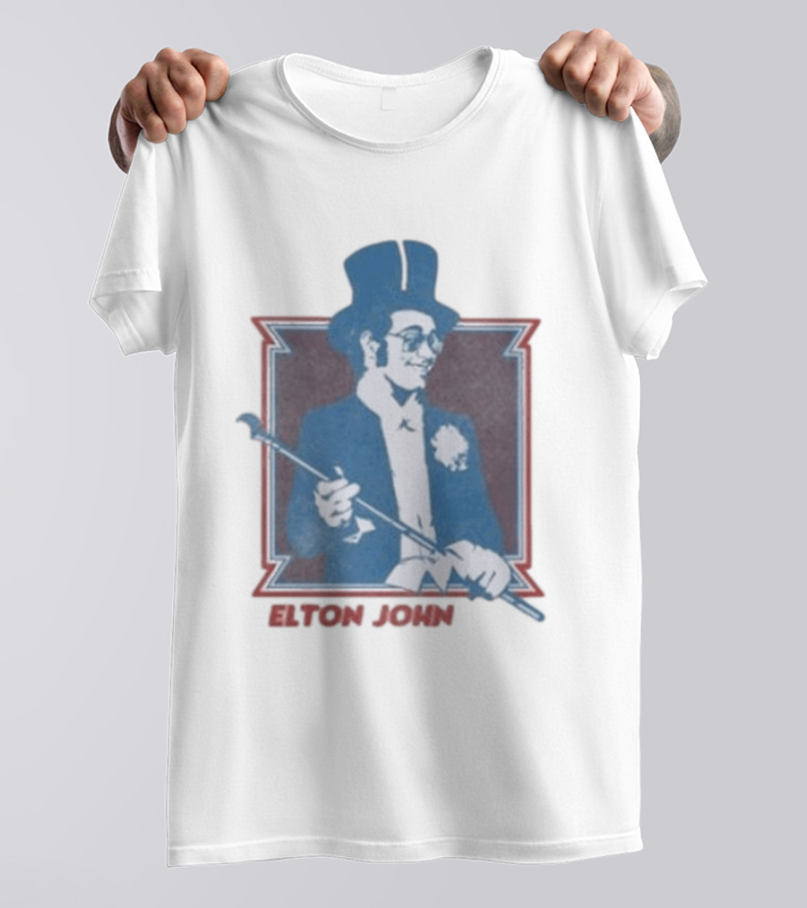 Elton John Top Hat Cane T-Shirt