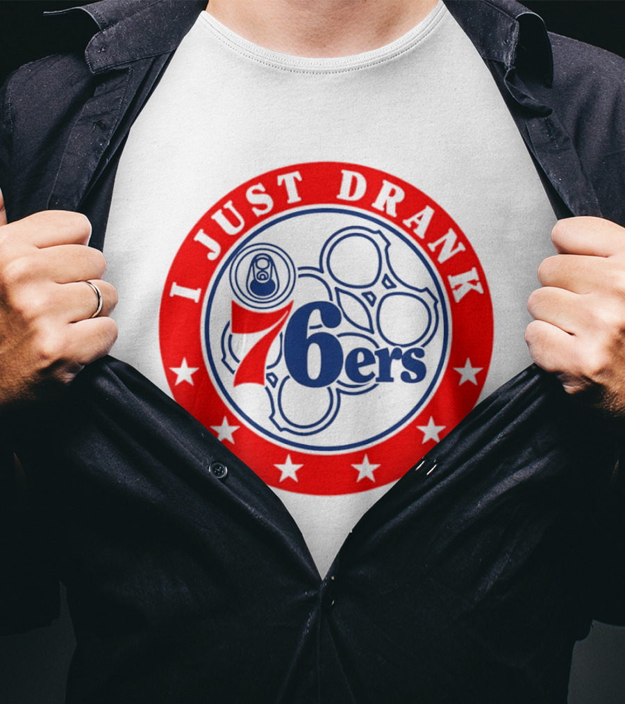 Philadelphia 76ers I Just Drank Beer Ring Stars T-Shirt
