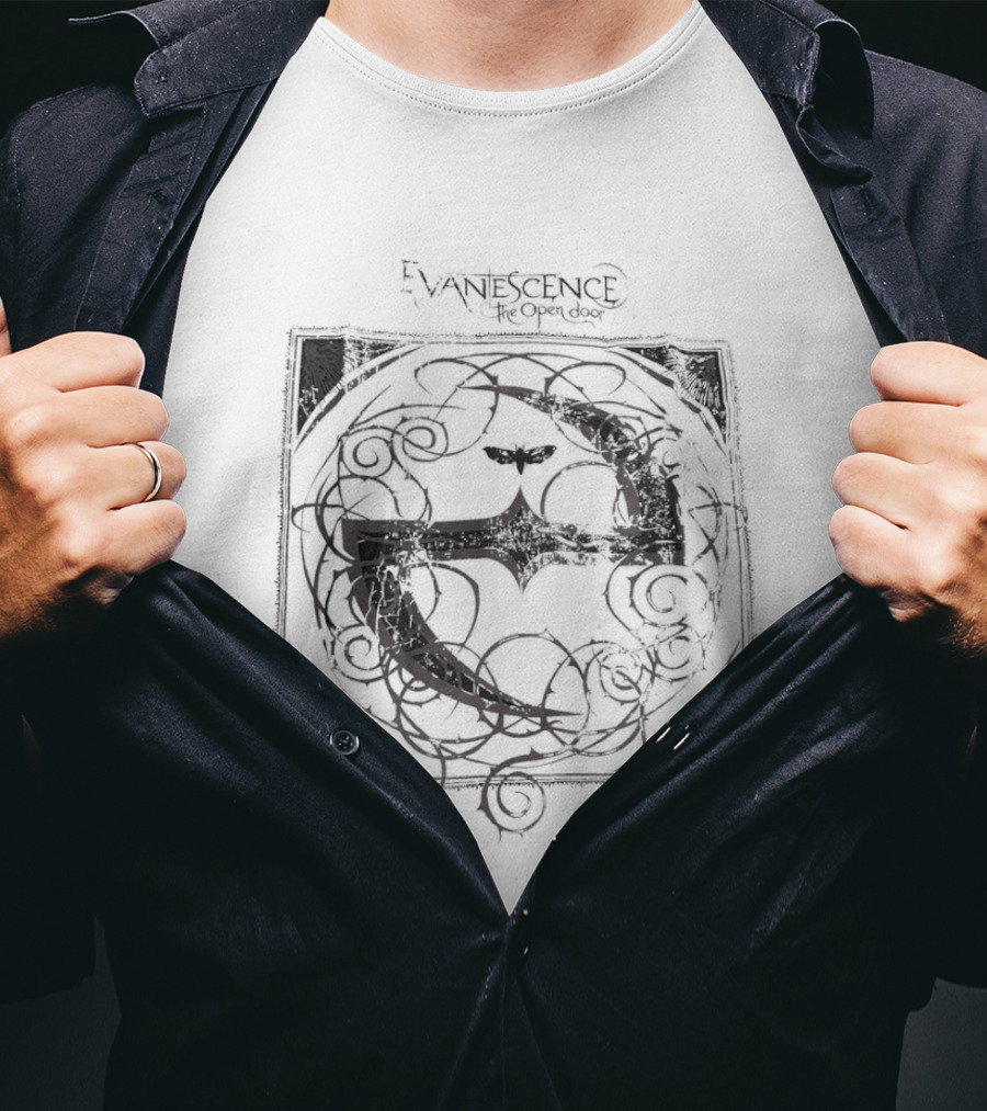 Evanescence The Open Door Moth Symbol Gothic T-Shirt