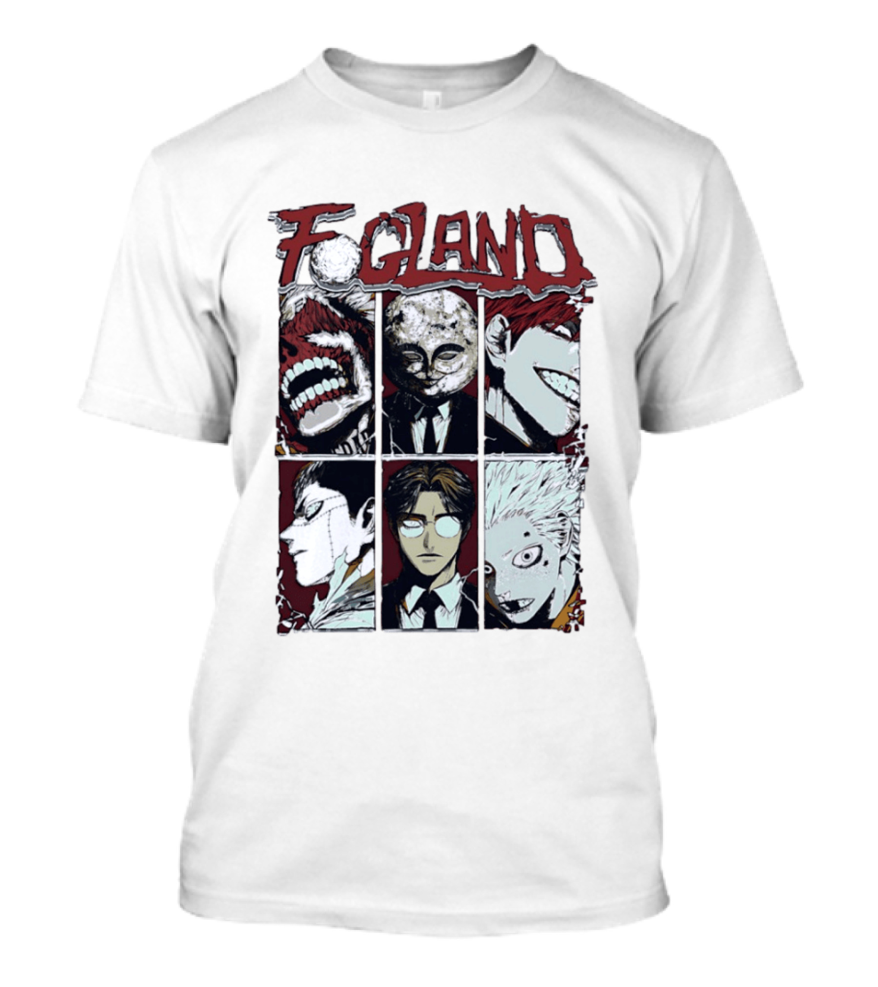 FOGLAND Manga Characters Face Expressions T-Shirt