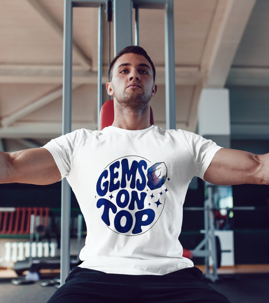 Gems On Top Crystal Stars And Galaxy T-Shirt