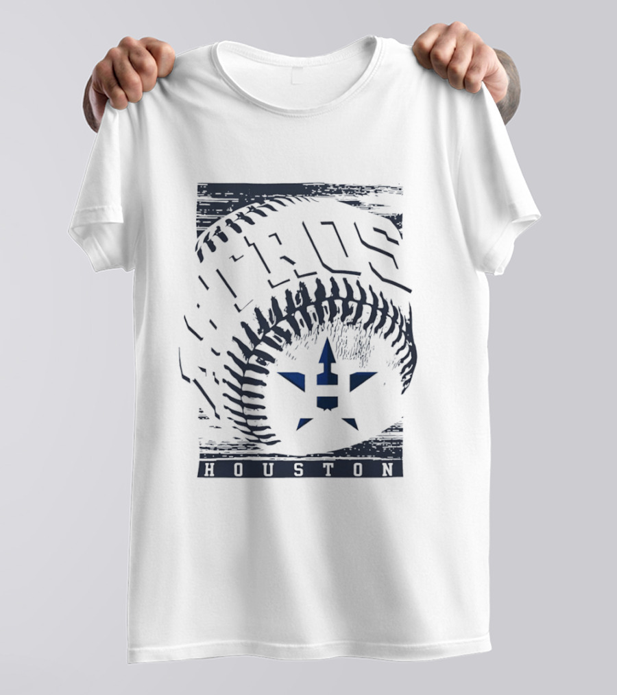 Houston Astros Hros Baseball MLB Team Icon Blue T-Shirt