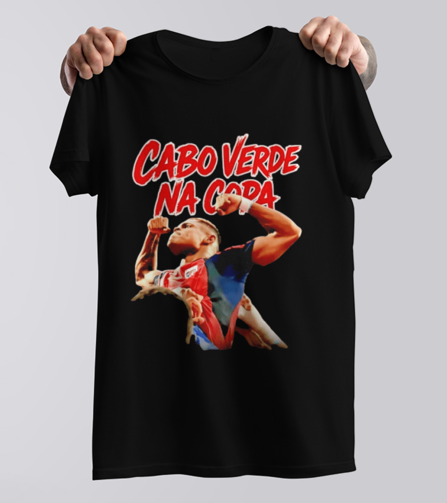 Cabo Verde Na Copa Cape Verde National Football Team Fan Pride Hélio Varela T-Shirt
