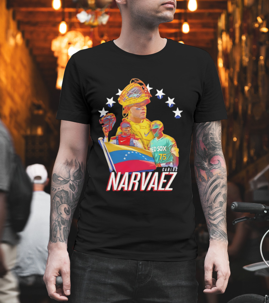 Carlos Narvaez Boston Red Sox Venezuela Catcher 75 T-Shirt
