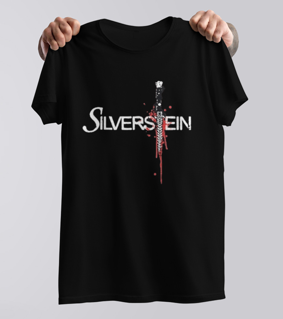 Silverstein Knife Early 2000s Blood Splatter T-Shirt