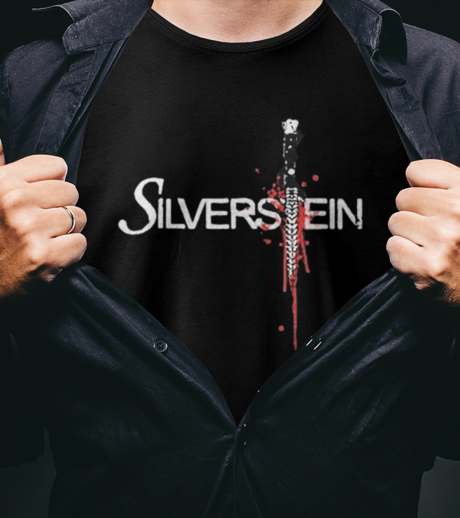 Silverstein Knife Early 2000s Blood Splatter T-Shirt
