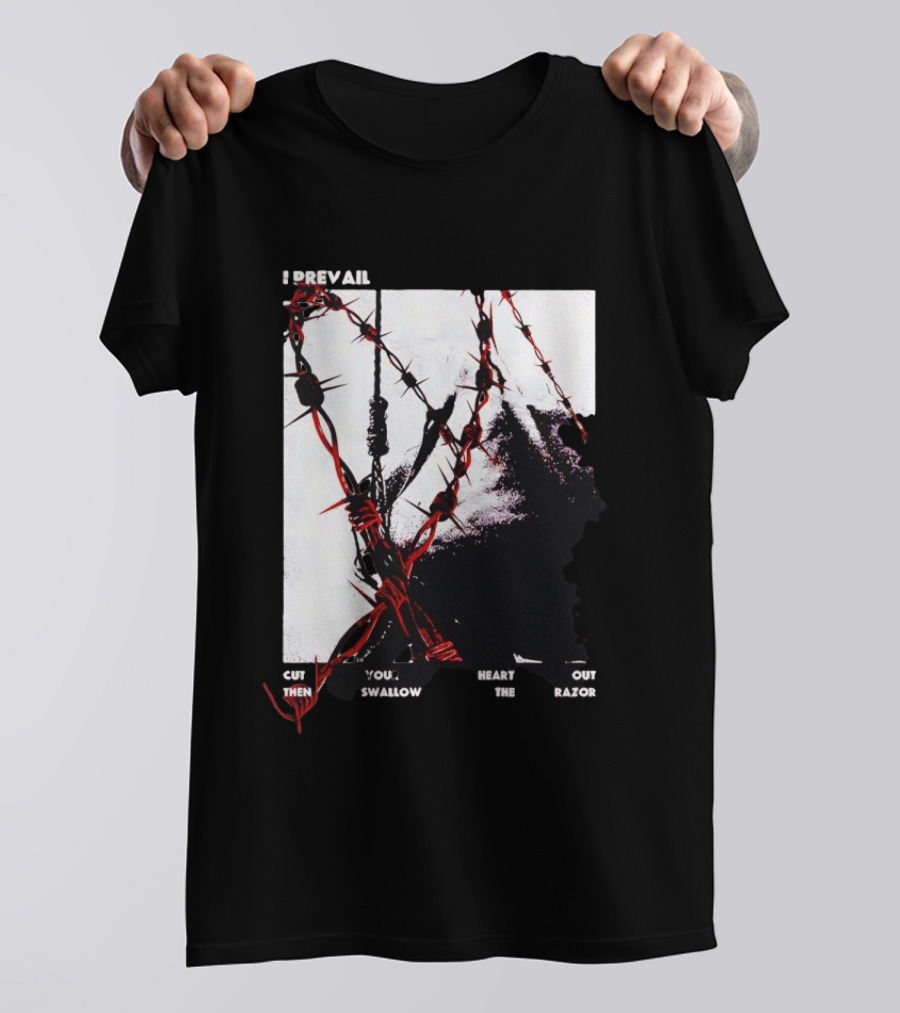 I Prevail Cut Your Heart Out Swallow The Razor Barbed Wire T-Shirt