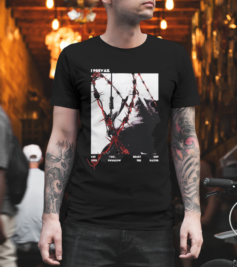 I Prevail Cut Your Heart Out Swallow The Razor Barbed Wire T-Shirt