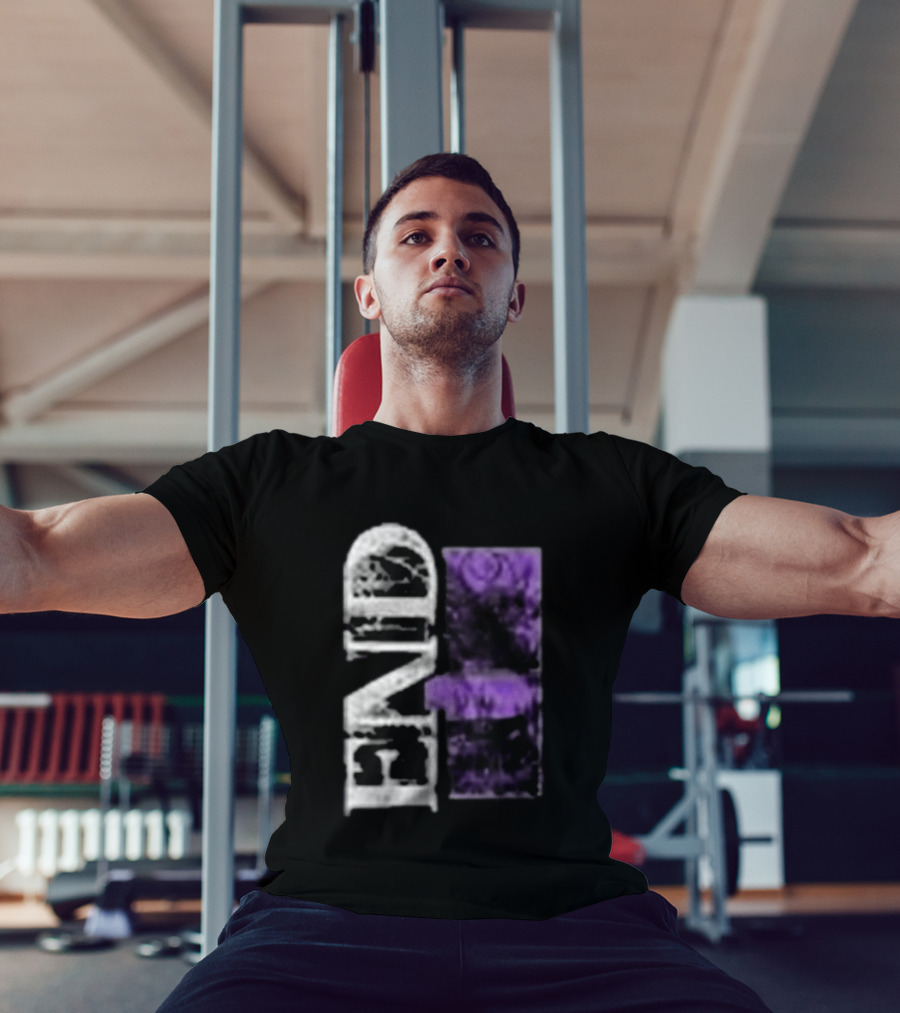 Closed Casket Activities End Victim Purple Black T-Shirt