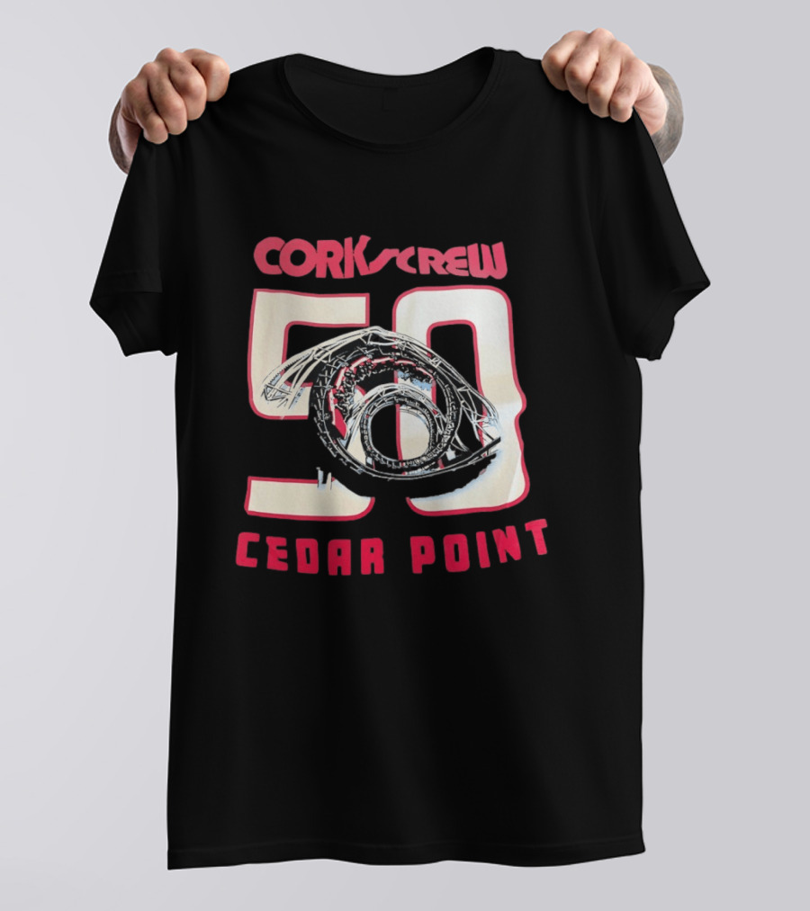 Corkscrew 50 Cedar Point Roller Anniversary T-Shirt