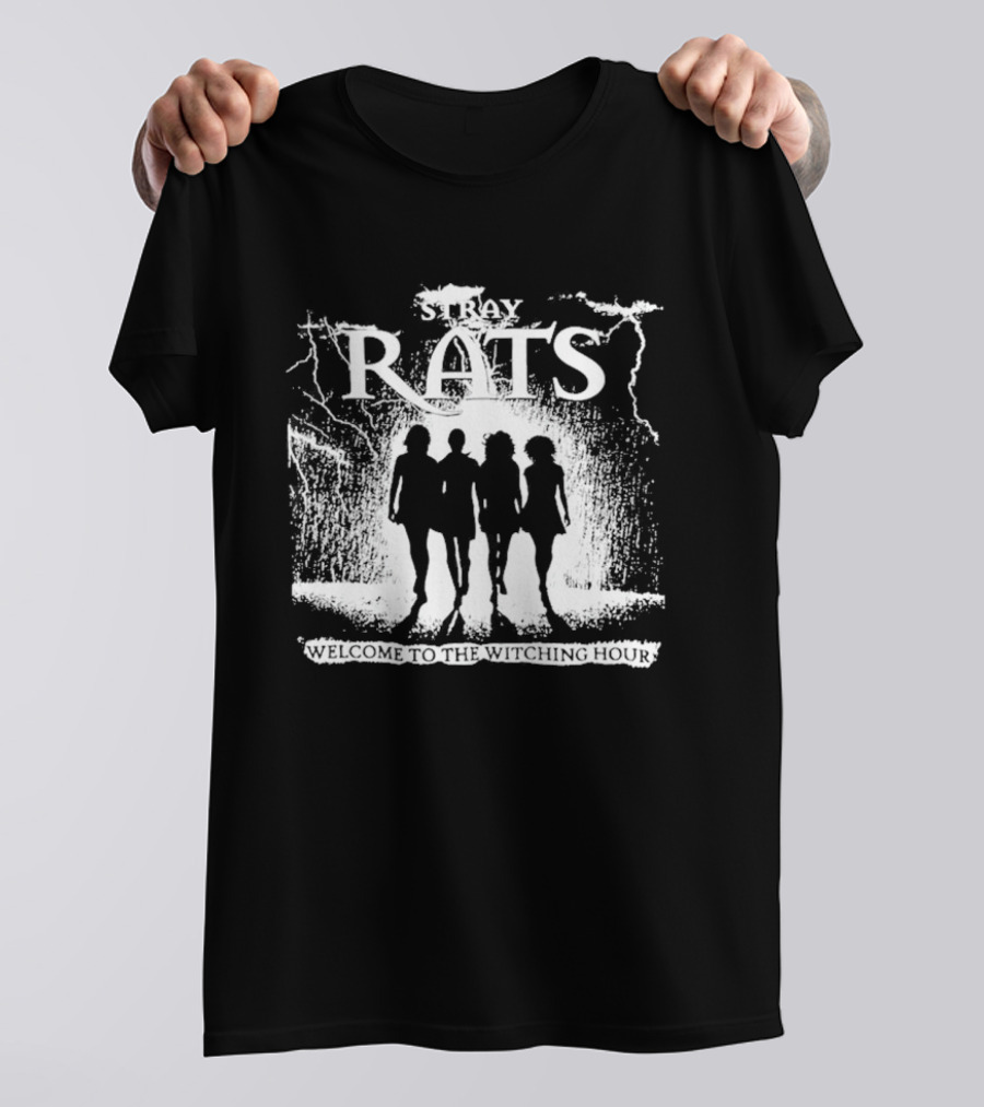 Stray Rats Welcome To The Witching Hour Silhouette Lightning T-Shirt