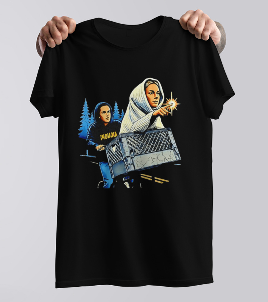 Indiana ET The Extra Terrestrial Bicycle Adventure 80s Movies T-Shirt