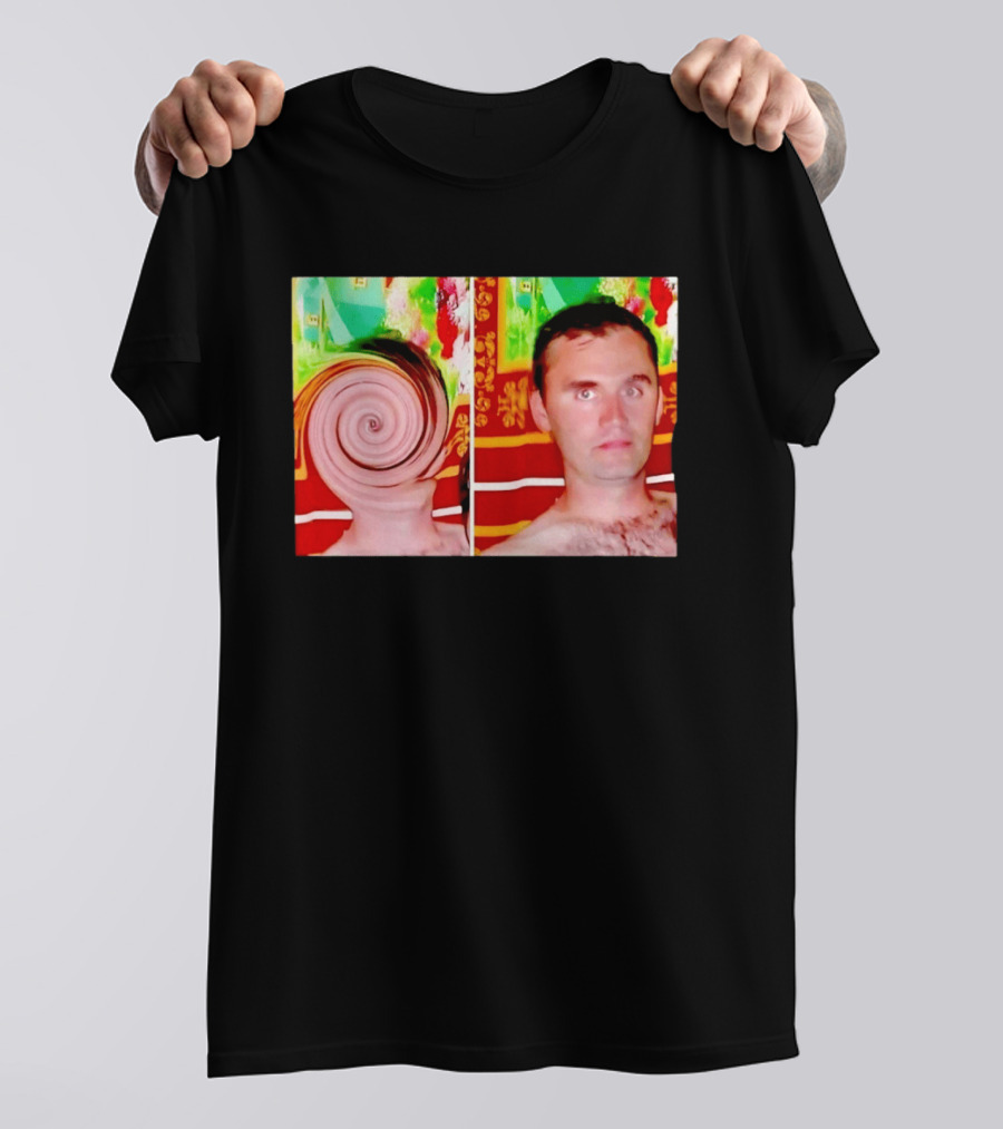 Swirly Kirk Christopher Paul Neil Optical Illusion Face T-Shirt