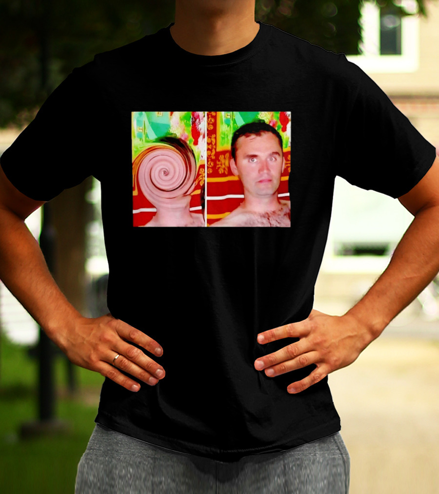 Swirly Kirk Christopher Paul Neil Optical Illusion Face T-Shirt