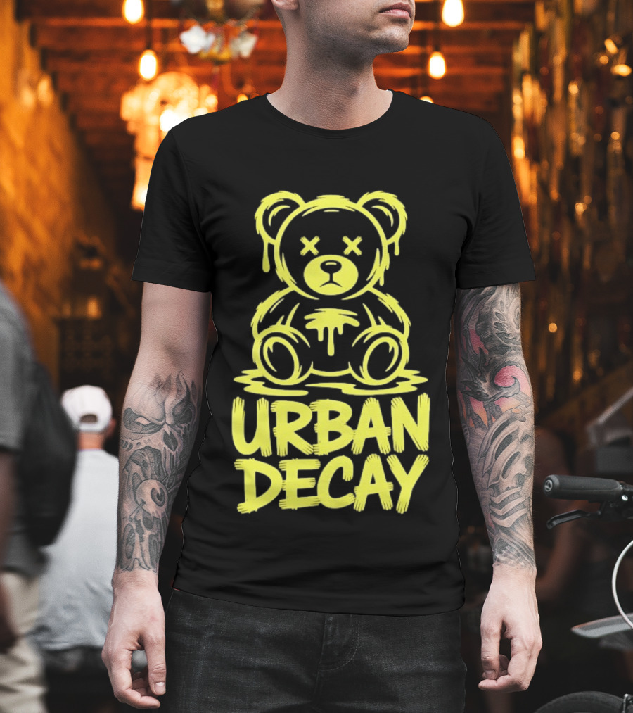 Teddy Bear Urban Decay Dripping Graffiti T-Shirt