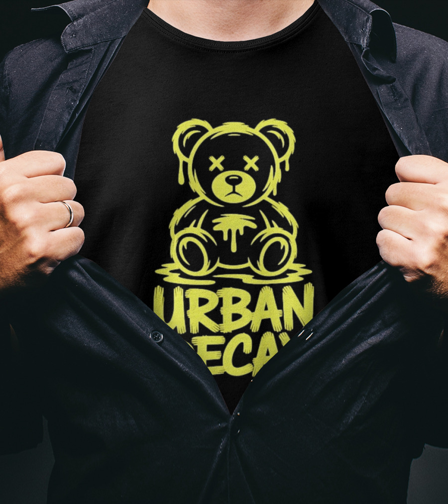 Teddy Bear Urban Decay Dripping Graffiti T-Shirt