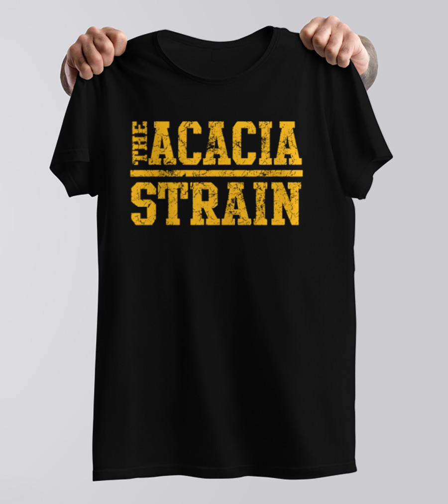 The Acacia Strain Distressed Yellow Grunge T-Shirt
