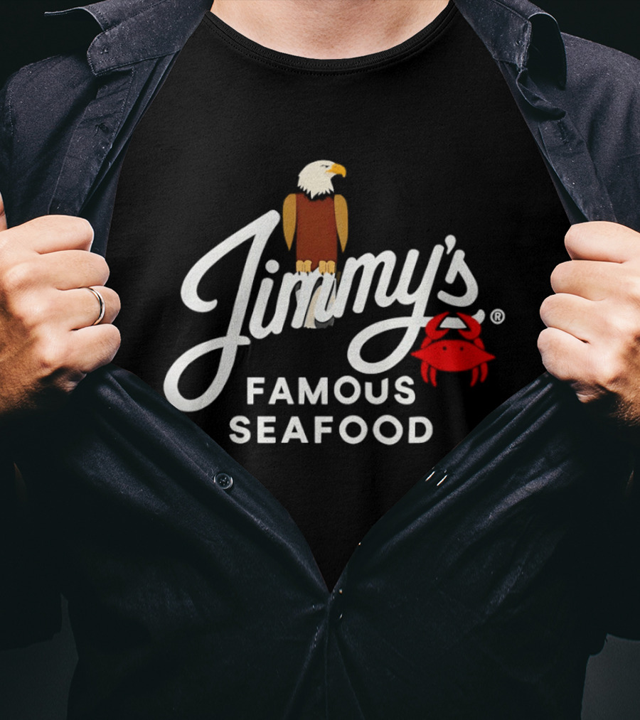 Jimmy's Famous Seafood Eagle And Crab T-Shirt