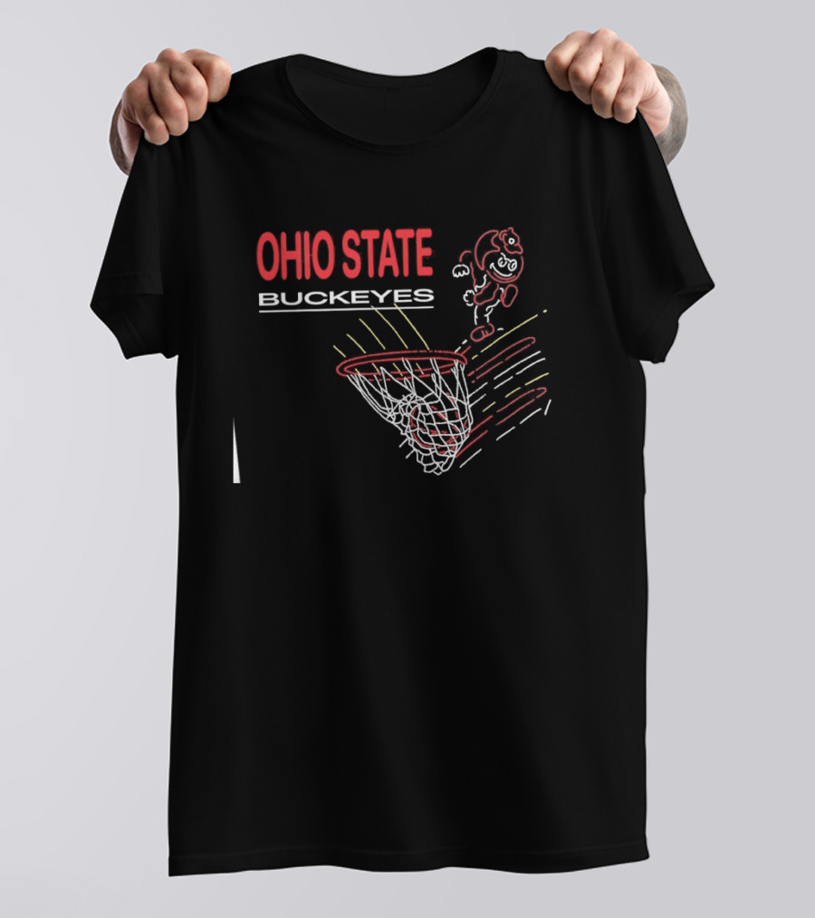 Ohio State Buckeyes Brutus The Buckeye Dunking Basketball NCAA Sports T-Shirt
