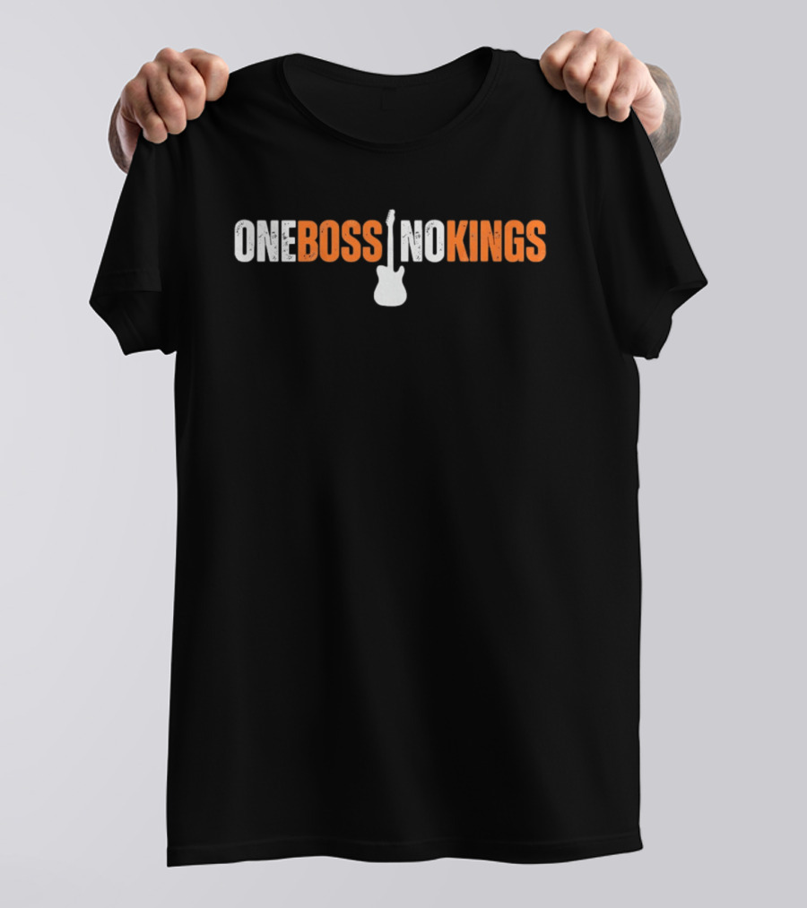 One Boss No Kings Electric Guitar Iconic Music T-Shirt