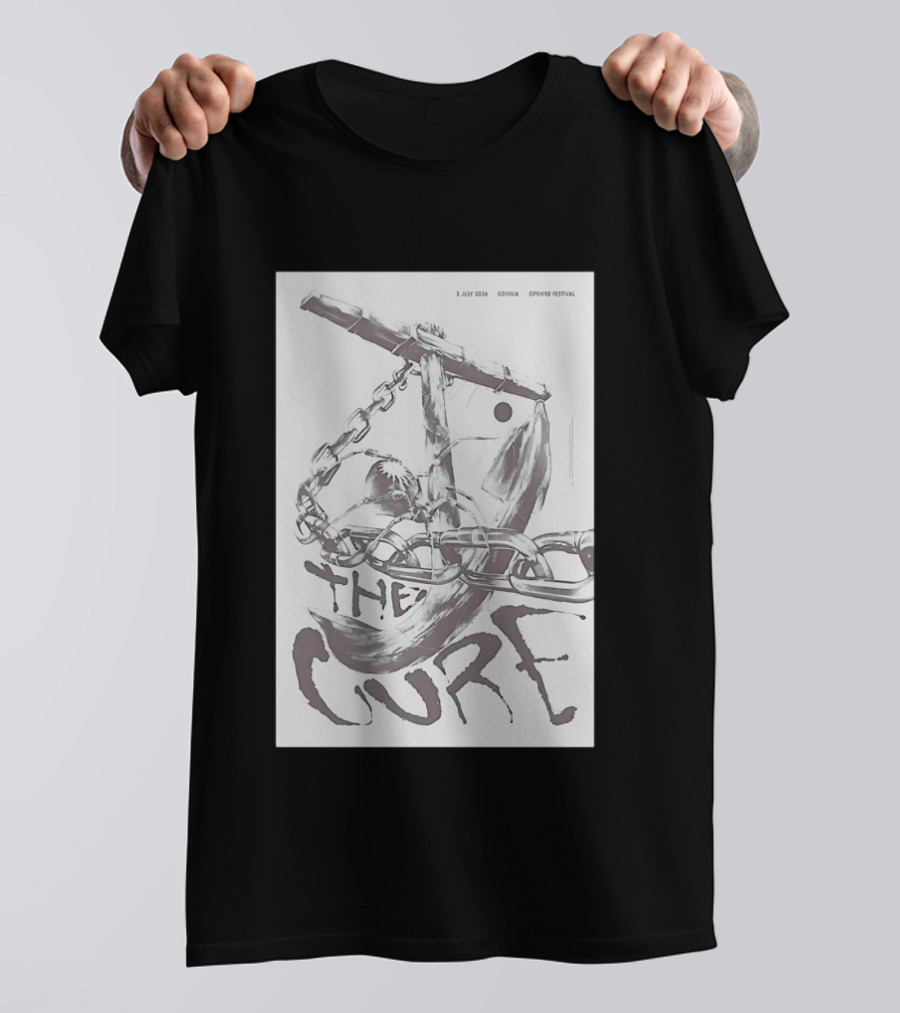 The Cure Gdynia Open'er Festival July 3 2026 Chained Figure Concert T-Shirt