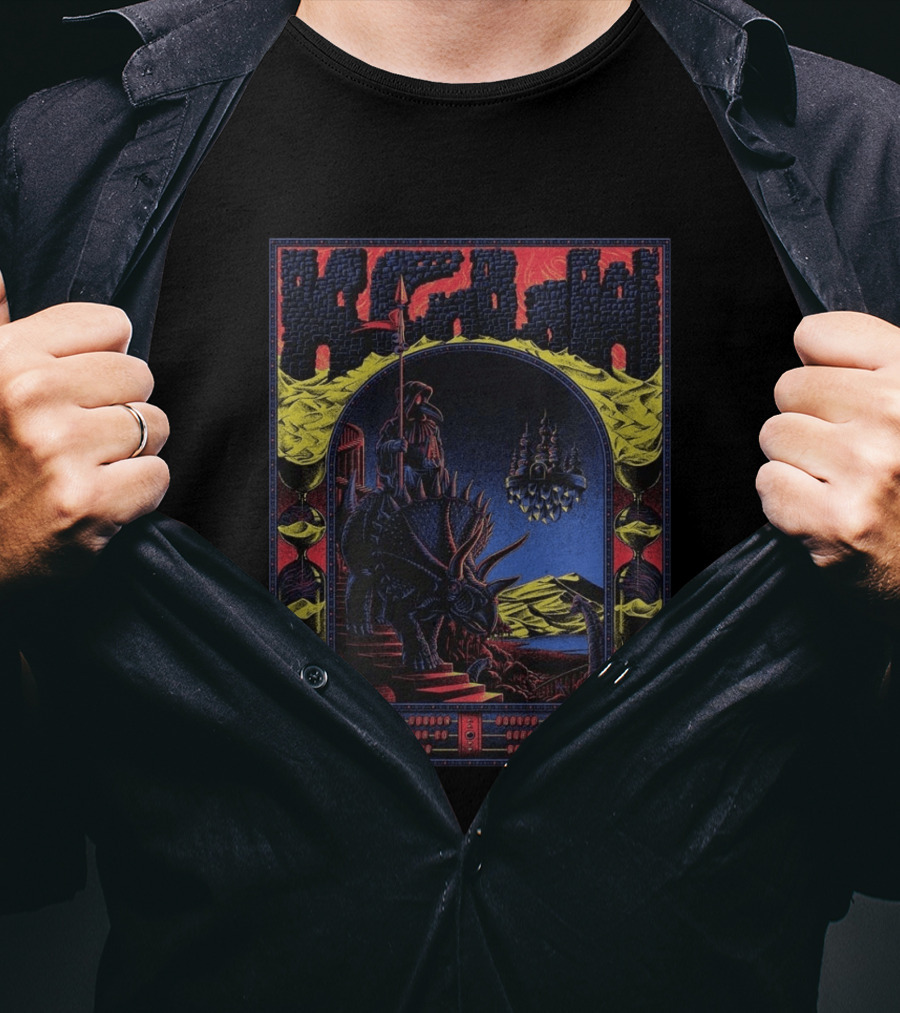 King Gizzard And The Lizard Wizard US Tour 2026 Dinosaur Knight Fantasy Bueno Vista Queens August T-Shirt