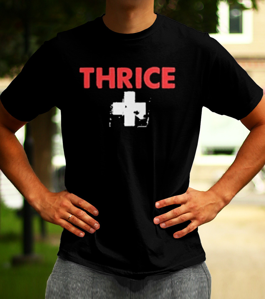 Thrice Ambulance Cross Old School T-Shirt