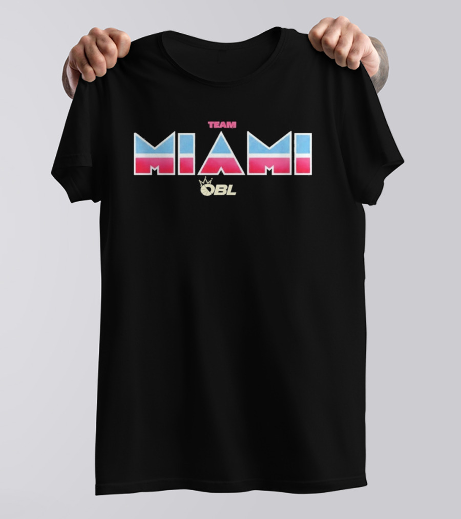 Tim Hardaway Sr Team Miami OBL Miami Heat T-Shirt